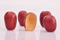 Red jujube--a traditional chinese food Royalty Free Stock Photo